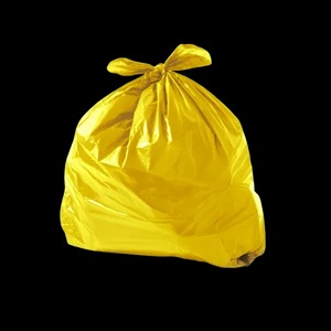 Saco de Lixo 100L 0,08 Amarelo C/100