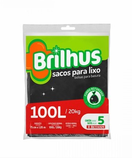 Saco de Lixo Almofada 100L C/5