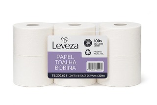 Papel Toalha Premium Leveza 6x200m 25GR