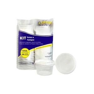 Kit Pote Redondo 145ML C/25 Copozan