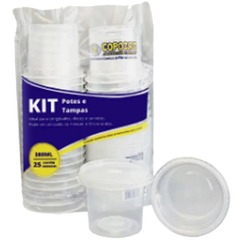 Kit Pote Redondo 380ML C/25 Copozan