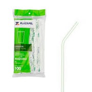 Canudo Biodegradável Flexivel C/100