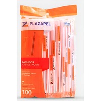 Canudo Milk Shake 8x21cm C/100