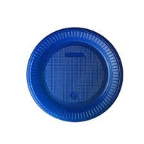 Prato Plástico Azul 15CM C/10