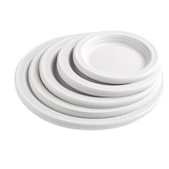 Prato Plástico Branco 18CM C/10