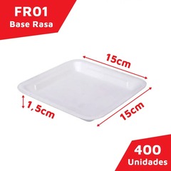 Bandeja de Isopor Branca Fr01