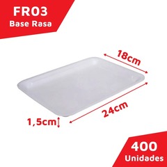 Bandeja de Isopor Branca Fr03