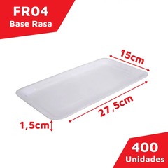 Bandeja de Isopor Branca Fr04