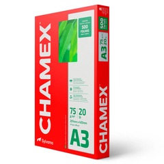 Folha A3 Branco 297x420 75GR C/500 Chamex