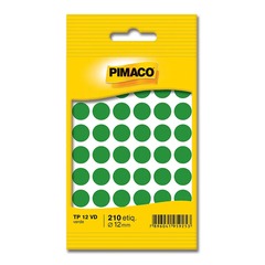 Etiqueta Redonda Tp-12 Verde C/4000