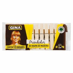 Prendedor de Roupa Gina C/12